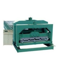 Color tile forming machine